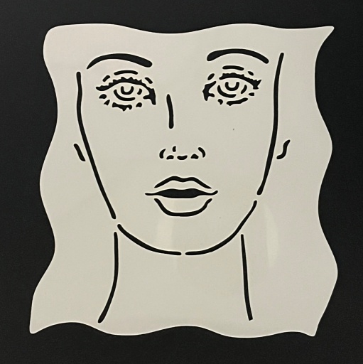 Stencil - Face Small (6x6 inch)